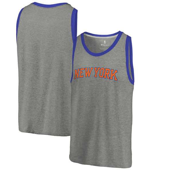 New York Knicks Fanatics Branded Wordmark Tri-Blend Tank Top - Heathered Gray,We sell and wholesale New York Knicks Fanatics Branded Wordmark Tri-Blend Tank Top - Heathered Gray on line form chian!